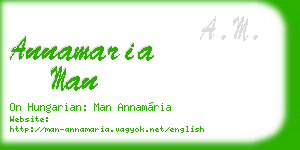annamaria man business card